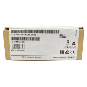 โปรเซสเซอร์สื่อสาร<span class=keywords><strong>6GK7243</strong></span>-<span class=keywords><strong>7KX30</strong></span>-<span class=keywords><strong>0XE0</strong></span>ใหม่ CP 1243-7 LTE EU - Product Image 1