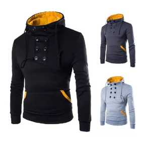 Sweatshirts à capuche surdimensionnés du fabricant personnalisés pour sweatshirts à capuche en éponge française délavée à l'acide 180ct Zip Solid pour hommes - Product Image 5