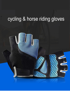 Breathable Fingerless Racing Gloves Grip Support Workout Cycling Climbing Riding Gloves for Men - Product Image 4