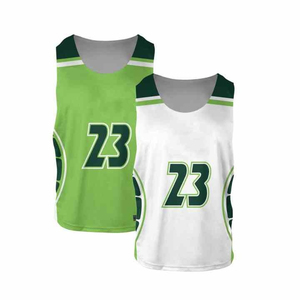 Pinnies de crosse réversibles personnalisés unisexe maille de polyester sublimée maillot de sport sans manches et maillots d'entraînement - Product Image 3