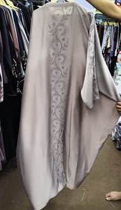 Ropa musulmana tradicional de mujer modesta elegante islámica Ropa de fiesta de caftán nupcial de primera calidad Estilo Abaya Dubai-Accesorio incluido - Product Image 3