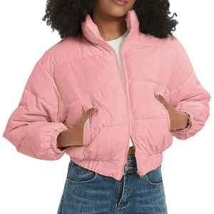 Nuevo diseño de alta calidad totalmente acolchado moda de invierno nueva chaqueta puffer de mujer al por mayor servicio OEM bajo MOQ nueva chaqueta puffer - Product Image 4