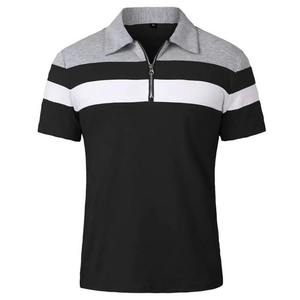 Nuevo Diseño, Camiseta de Punto Sólido con Cierre, Color Liso, para Hombre y Mujer, Transpirable, Antiarrugas, Manga Corta, Botones, 100% Algodón - Product Image 5