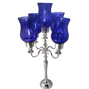 Candelero de huracán de 5 brazos para el hogar, boda, cumpleaños, San Valentín y Navidad, celebraciones para decoraciones - Product Image 2