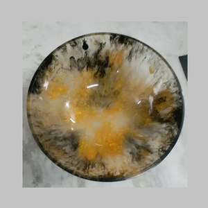 Plato de Resina Negra para Servir Alimentos, Tazón de Resina para Servir Ensaladas, Tazón de Resina Personalizado para Alimentos y Frutas, Vajilla Decorativa, Tazón a Precio Económico - Product Image 5