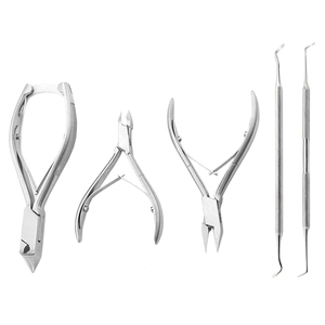 Kit d'outils de podologie professionnel multifonction en acier inoxydable |   Coupe-ongles robuste |   Soins des ongles incarnés |   Boîte cadeau - Product Image 5