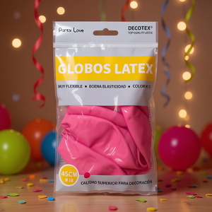 Palloncini in lattice Party Love 45 cm fucsia R18 per decorazioni - Product Image 3