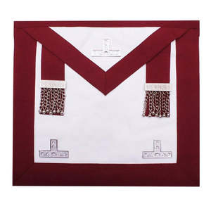 Maçonnique Bleu Lodge Passé Maître Tablier Or Machine Broderie Saint Royal Francs-Maçons Grand Tablier - Product Image 5