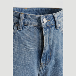 Pantalons en jean décontractés pour hommes, style harem, jambe droite, tendance coréenne, tous styles, jeans amples tissés, vente en gros, sur mesure - Product Image 4