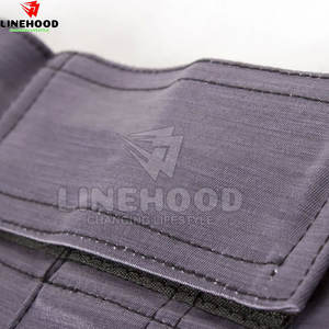 Pantalones cortos de tela de lona ligera para hombre, logotipo personalizado, patrón sólido, diseño elástico de cintura media para artes marciales - Product Image 4