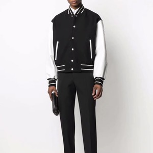 2025 OEM Factory Varsity <b>Jackets</b> Custom Logo Baseball <b>Jackets</b> Fashion Streetwear Embroidery <b>Patch</b> Supplier - Product Image 6