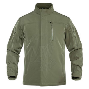 Chaqueta Softshell de invierno para hombre de diseño personalizado con cuello levantado y cremallera en la parte delantera - Product Image 2