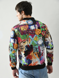 Blouson bombardier sublimation mode hiver pour hommes blouson bombardier respirant par sublimation pour hommes de différentes tailles avec service OEM - Product Image 2