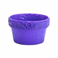 Pot Bunga Gantung Model Tulip Warna Lavender dari Plastik PE Ringan Tahan Lama Desain Tradisional Farmhouse Ramah Lingkungan