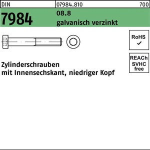 DIN 7984 M10x18 Socket Head Cap <b>Screws</b> 8.8 200-Pack - Product Image 1
