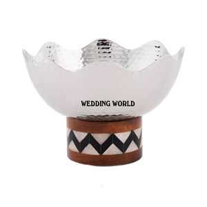 Bol à chocolat en métal de table, classique, élégant, fait à la main, bol à bonbons design, nouveauté, bol à chocolat fantaisie - Product Image 6