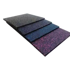QTMAT Antideslizante EPDM Gránulos Elástico Levantamiento de pesas Gimnasio Pisos de goma Azulejos Gimnasio Alfombrilla de goma - Product Image 1