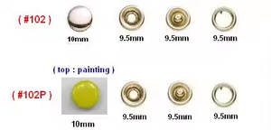 Botones de vástago de aleación de 15mm de alta calidad, abrigo con logotipo, chaqueta, pantalones vaqueros, Metal lavable, punta de latón, chapado a presión para ropa de cuero - Product Image 3