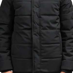 Nouvelle conception, vente en gros, veste matelassée à col montant en toile enduite de haute qualité, style tendance, marque privée, couleur unie pour hommes - Product Image 5