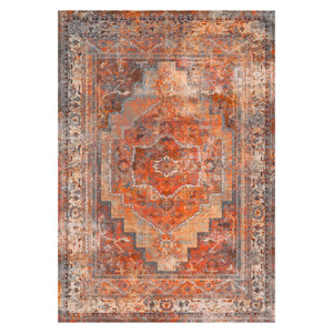 <b>RUGS</b> DEPOT LXDP-0995 Wholesale Red <b>Burgundy</b> Traditional Oriental Digital Printed Machine Washable Chenille Area <b>Rug</b> Non Slip - Product Image 1