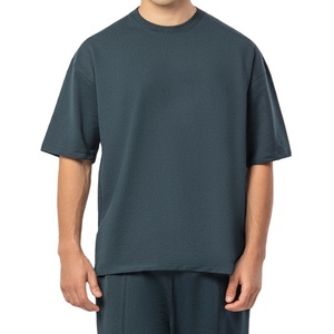 เสื้อยืดผ้าแคนวาสผสมไหม/ฝ้ายทรงปกติ สไตล์วินเทจ สำหรับฤดูร้อน แห้งเร็ว ระบายอากาศได้ดี แฟชั่นเรียบง่าย สามารถปรับแต่งน้ำหนักผ้าได้ - Product Image 4
