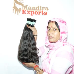 ผมต่อ100% ผมมนุษย์สำหรับต่อผมผมตรงสี vrndor สีดำตรงสไตล์คลื่น - Product Image 6