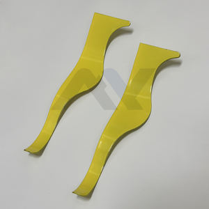 Rasoirs incurvés réutilisables Wenzy Wave en acier inoxydable jaune pour coiffeurs OEM Dominicain Votre propre logo Salon Rasoirs à raser - Product Image 5