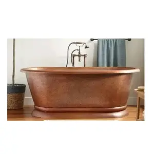 Copper Bathtub High End With legs in color combo Standard size Freestanding for Bathrooms Decoration Copper Bathtub