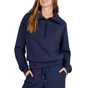 Ensemble de survêtement 2 pièces pour femme, collection automne, respirant, taille élastique, en Spandex/Polyester, tenue de yoga et mode 2026 - Product Image 4