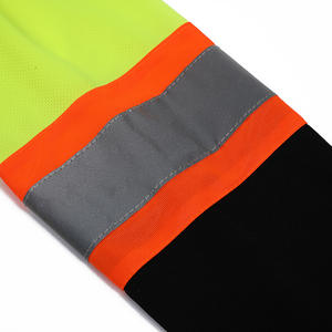 Pockets Long Sleeve <b>Men</b> Construction Breathable High Visibility Reflective Safety Hi Viz <b>Work</b> <b>Shirts</b> - Product Image 3