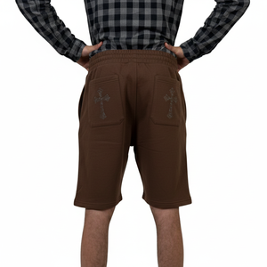 100% Cotton Fleece <b>Sweat</b> <b>Shorts</b> <b>Men</b> Fashion <b>Sweat</b> <b>Shorts</b> With Elastic Waist Custom Man Casual Rhinestone Fleece <b>Men</b> <b>Shorts</b> - Product Image 3