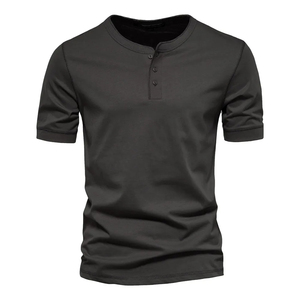 Haute qualité hommes coton T-Shirt été mode mince à manches courtes confortable tenue décontracté léger respirant - Product Image 6