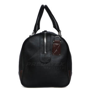 Bolsa de lona de cuero unisex con logotipo personalizado, nuevo diseño, bolsa de viaje impermeable promocional, cuero genuino con forro de poliéster - Product Image 3