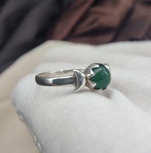 Anillo de diseño redondo de Aventurina verde Natural, joyería de piedras preciosas hechas a mano de Plata de Ley 925 - Product Image 6