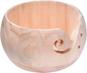 Ooden-cuenco de hilo de madera para niquelar, cuenco de hilo de madera de 15cm - Product Image 3