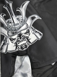 Shorts de combat MMA unisexe, impression par sublimation extensible, spandex/polyester, séchage rapide, respirant, coupe longue, grappling, BJJ, boxe, judo - Product Image 3