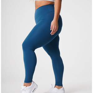 Leggings Signature Pacific Blue personnalisés en gros Leggings doux et soyeux beurre taille haute et vêtements de sport mode Leggings de gymnastique pour les femmes - Product Image 6