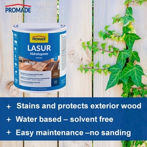 Protezione per Legno da Esterno a Base d'Acqua, Colore Quercia, Finitura Opaca, Resistente ai Raggi UV, Basso VOC, Senza Solventi, 750ml. - Product Image 3