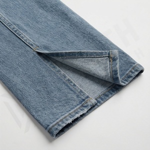 Nouveauté Pantalon en jean pour femmes Casual Lavé Vente en gros Coupe ajustée Prix Exportation orientée Qualité Pantalon de mode personnalisé - Product Image 6