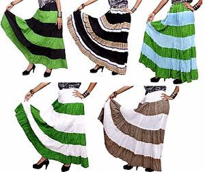 Jupe longue imprimée de créateur en coton Gypsy Boho Hippie Casual Multi Patchwork Jupes longues Wrap Jupes multi-patchs pour femmes - Product Image 2