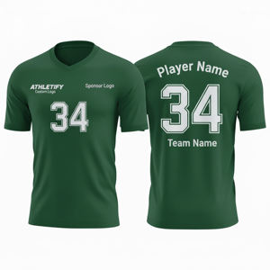 Maillots de football à sublimation personnalisée, design de haute qualité, numéros de logo d'équipe personnalisés 100% polyester respirant pour le football - Product Image 1