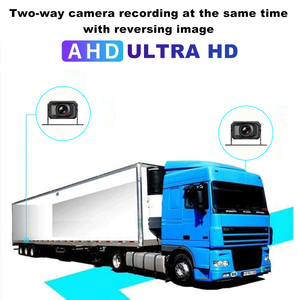 Sistema de Cámara para Camiones con IA BSD de 7 Pulgadas, Monitor AHD 1080P de 2 Canales con Detección de Punto Ciego, Alerta de Peatones y Vehículos, Grabación DVR - Product Image 3