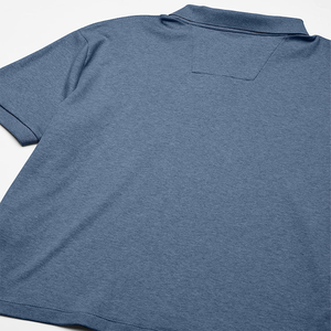 เสื้อยืดกอล์ฟผู้ชายทรงสลิมฟิตเสื้อโปโลสำหรับใส่ลง100% เสื้อโปโลผ้าคอตตอนผ้าโพลีเอสเตอร์ลายว่างเปล่าออกแบบได้ตามที่ต้องการ - Product Image 5