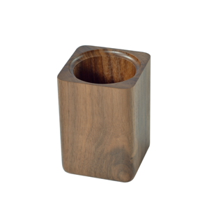 Best Selling Eco-friendly Modern Desktop Office Bamboo Wood <b>Organizer</b> Multipurpose Square <b>Pen</b> Holder Storage Containers - Product Image 4