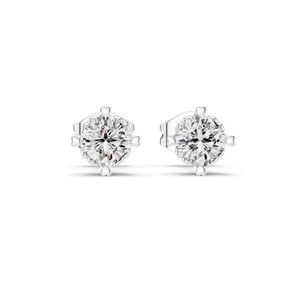 1.5 CT Lab-Created Diamond <b>Stud</b> Earrings VVS-VS EF Clarity 18KT, 14KT, 10KT Gold & 925 <b>Silver</b> Rose, Yellow, White Gold & - Product Image 3