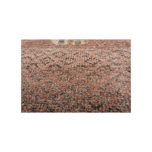 Alfombra de Lana Anudada a Mano de Gran Tamaño, Modelo Savana, con Rayas Rojas y Naranjas, Diseño Abstracto Rectangular para Entrada o Pasillo, Lca-6004, Tamaño 9x12 - Product Image 2