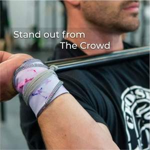 Ropa de gimnasio hecha a medida, ropa de gimnasio, correas de algodón para levantamiento de pesas, gran oferta, muñequeras de gimnasio de algodón personalizadas - Product Image 6