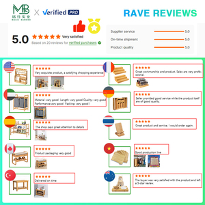 Chariot de service amovible pour hôtel, chariot à <span class=keywords><strong>roulettes</strong></span> en bambou écologique pour restaurants et repas en plein air - Product Image 4
