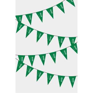 "Custom Digital Printing Triangular Flag Bunting Rainbow <b>String</b> Flags Fiberglass Plastic Polyester Vinyl Display Sudi Arabistan - Product Image 1