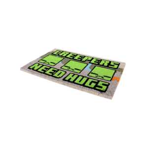 Alfombra de poliéster estampada de Minecraft, de lujo, con diseño de Creepers que necesitan abrazos, para la entrada de casa u oficina, con patrón a rayas. - Product Image 5